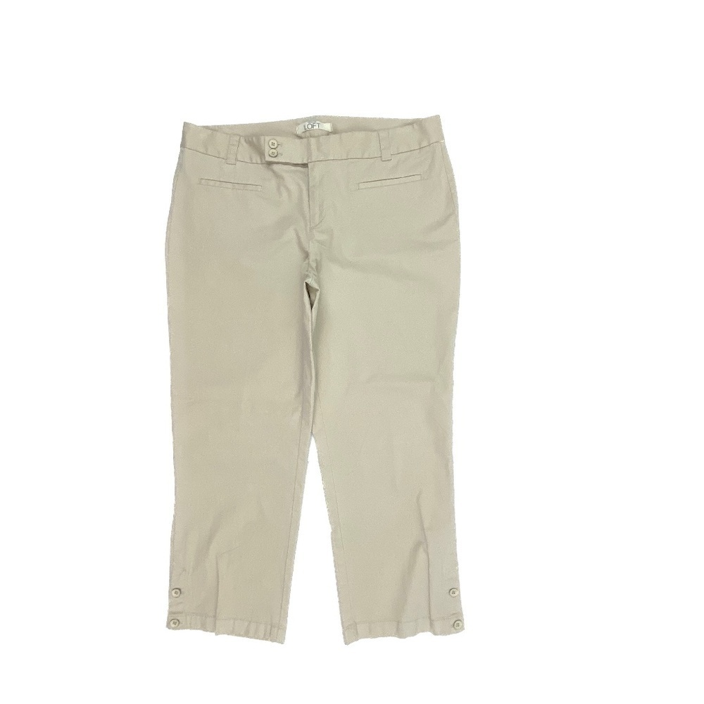 Loft Marisa Capri‎ Women's size 10 Beige Chino Pants